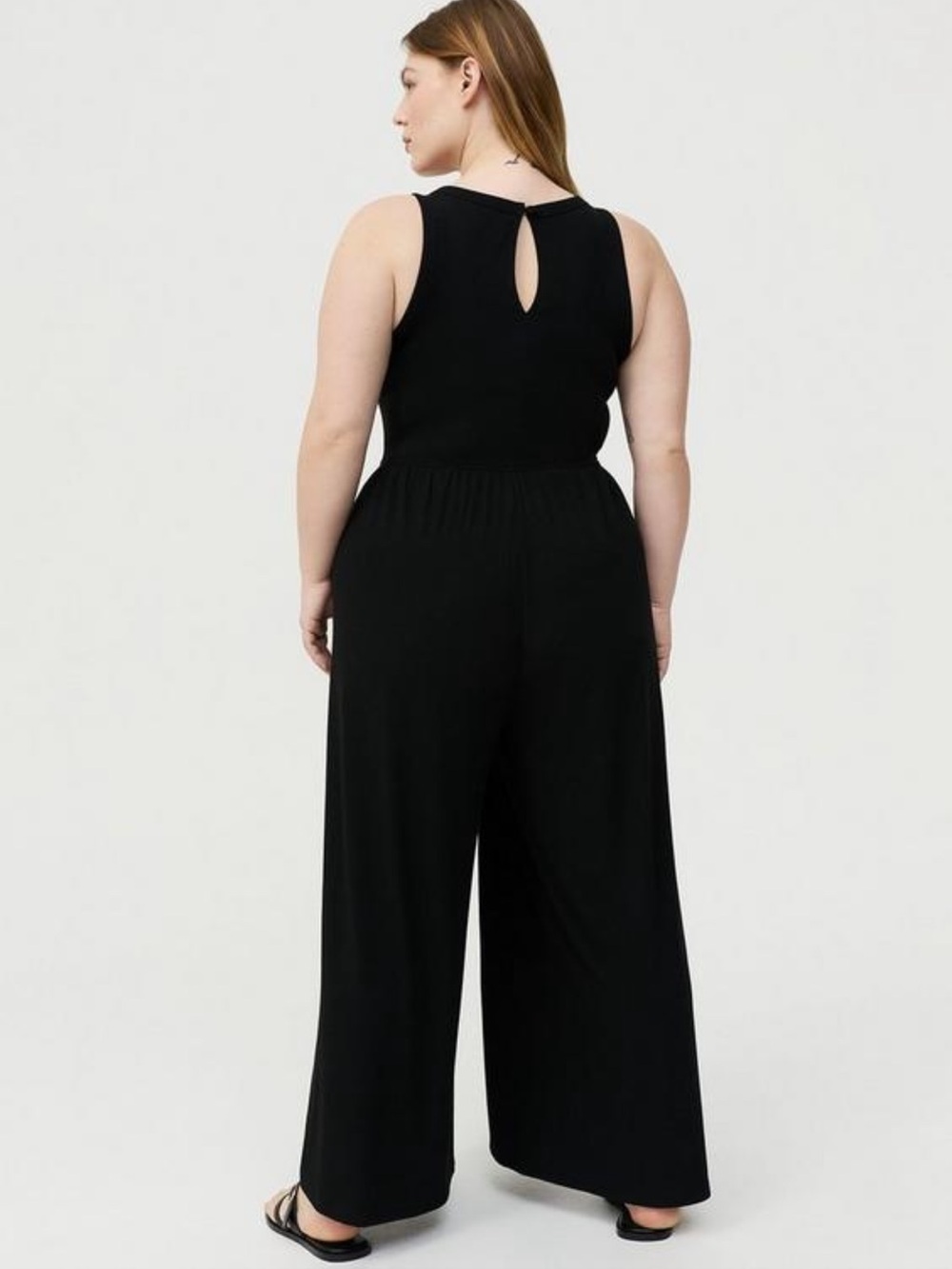 NWT Torrid super soft high neck ribbed jumpsuit. Size 00 (10) - Picture 8 of 10